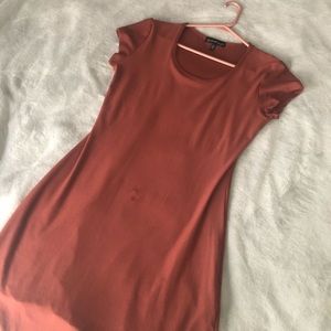 Slimming Bodycon Dress in Mauve Orange
